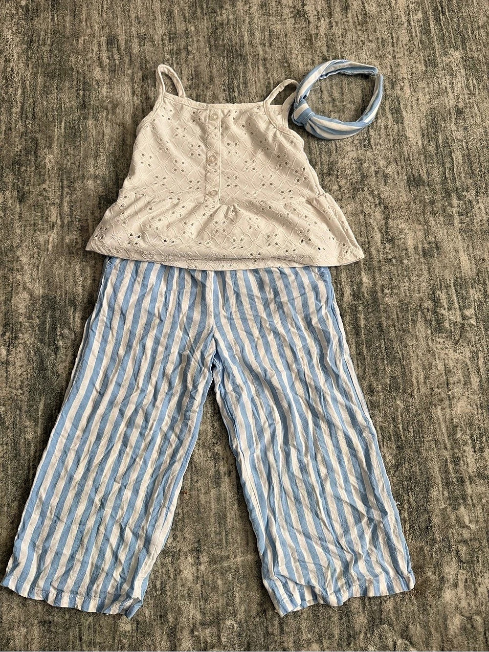 between Girls Size 4T Striped Matching Set